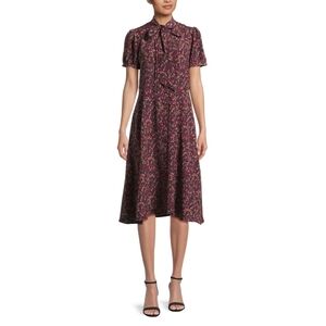 Lauren by Ralph Lauren Curve Zachari-Short Sleeve Midi Shirt Dress Size 12